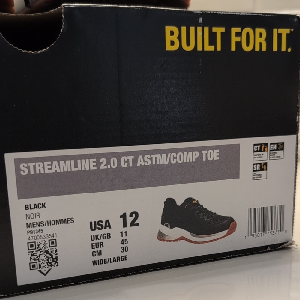 Caterpillar Men's Streamline 2.0 Composite Toe, Sz 12 W View 2